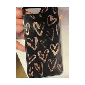 🌺Rose heart glitter case🌺
